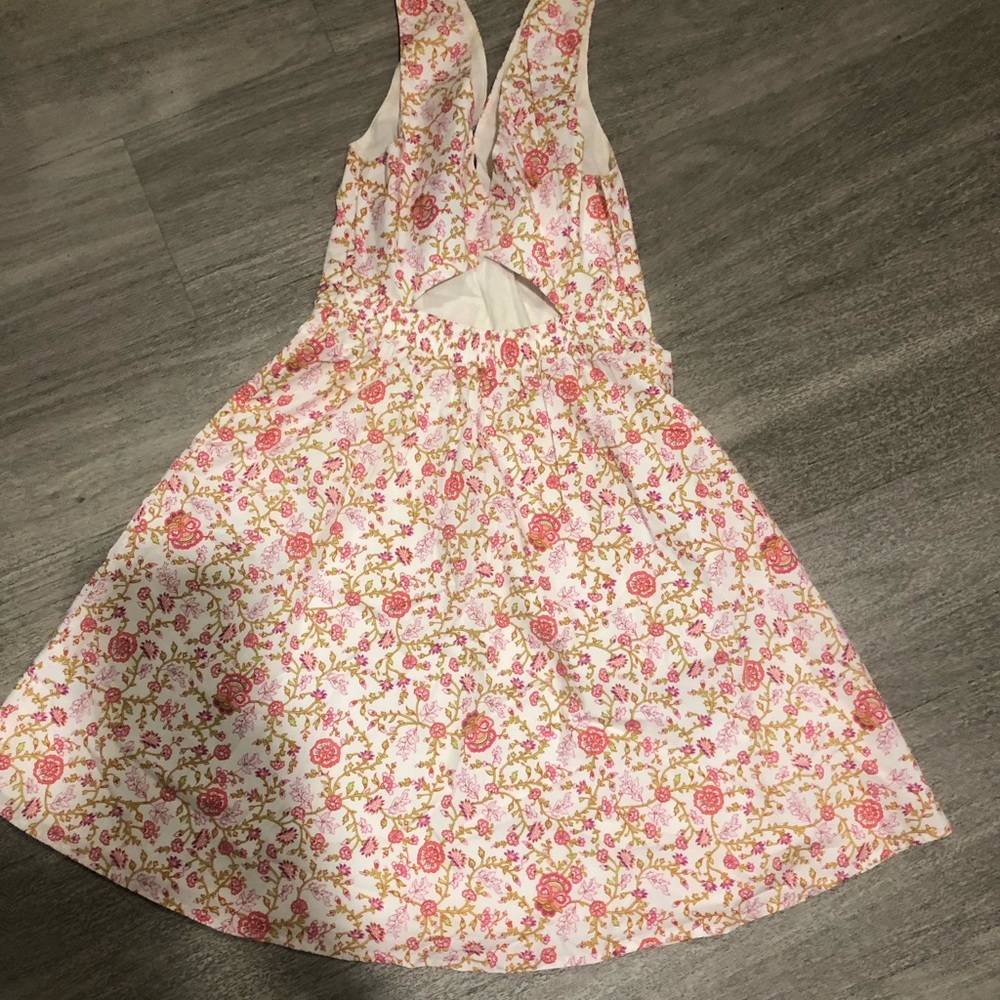 Victoria’s Secret cotton Floral V-Neck Sundress Sz 0 - Picture 2 of 5